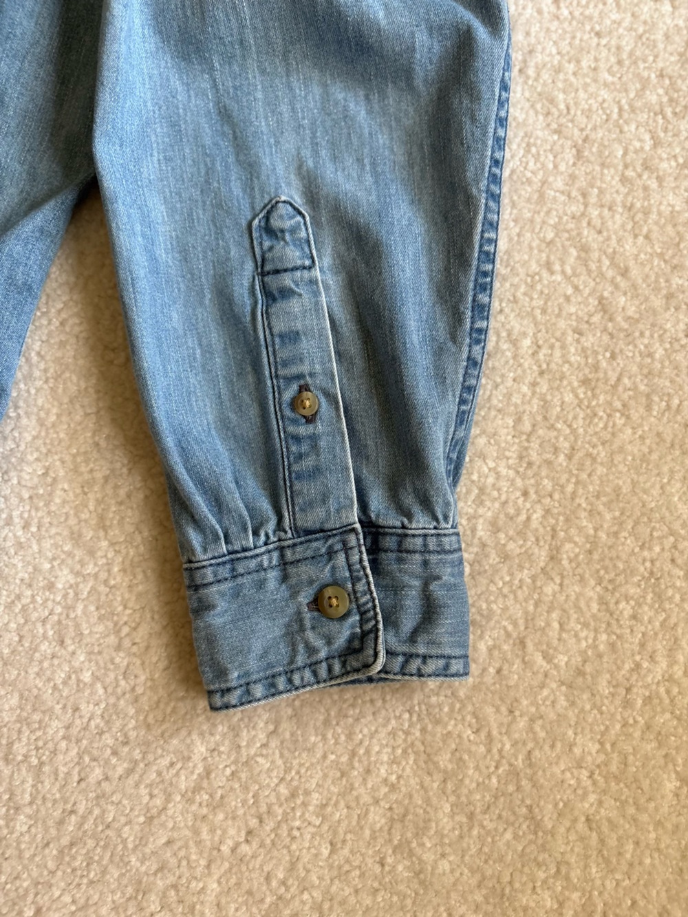 Women's L.L. Bean Heritage Washed Denim Shirt, Long-Sleeve Size L - Picture 7 of 14